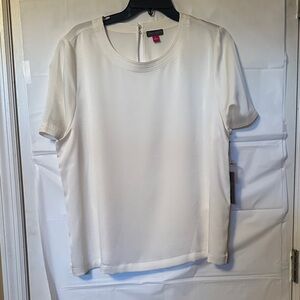 Vince Camuto Classic Cream Short Sleeve Top